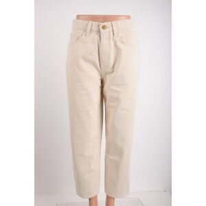 Triarchy Womens St Tropez Crop Jeans Sz 27 Straight Leg Off White New